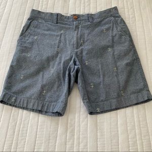 J.Crew Gramercy Anchor Chambray Chino Shorts
